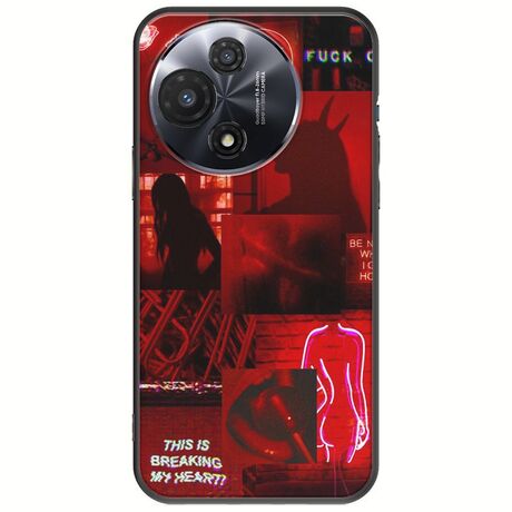 Aesthetic Red TCL 60R 5G Black TPU (Μαύρη Σιλικόνη)