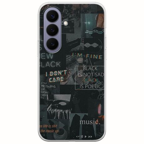 Aesthetic Black Samsung Galaxy S26 5G Flexible TPU (Διάφανη Σιλικόνη)