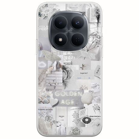 Aesthetic White Xiaomi Redmi Note 15 Pro 5G Flexible TPU (Διάφανη Σιλικόνη)