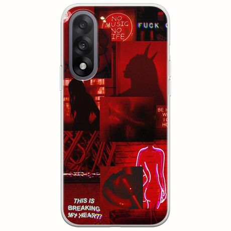Aesthetic Red OnePlus Nord 5 5G Flexible TPU (Διάφανη Σιλικόνη)