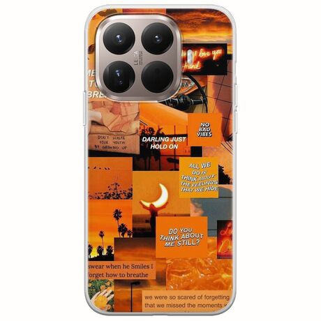 Aesthetic Orange Xiaomi 15T Pro 5G Flexible TPU (Διάφανη Σιλικόνη)