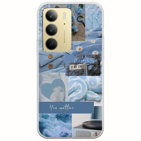 Aesthetic Blue Realme C71 4G Flexible TPU (Διάφανη Σιλικόνη)