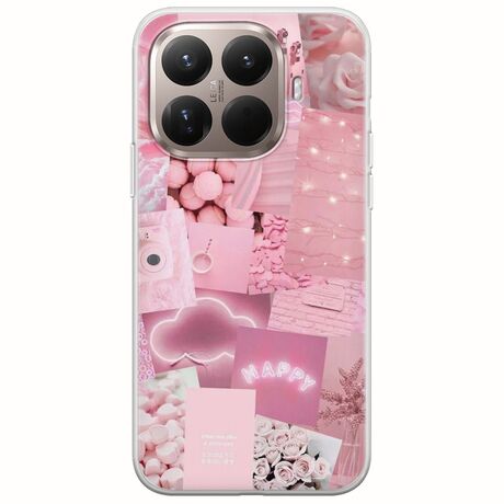 Aesthetic Pink Xiaomi 15T Pro 5G Flexible TPU (Διάφανη Σιλικόνη)