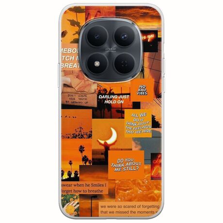 Aesthetic Orange Xiaomi Redmi Note 15 Pro 5G Flexible TPU (Διάφανη Σιλικόνη)