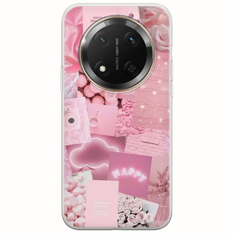 Aesthetic Pink Honor Magic 7 Lite 5G Flexible TPU (Διάφανη Σιλικόνη)