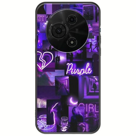 Aesthetic Purple TCL 60 SE Black TPU (Μαύρη Σιλικόνη)