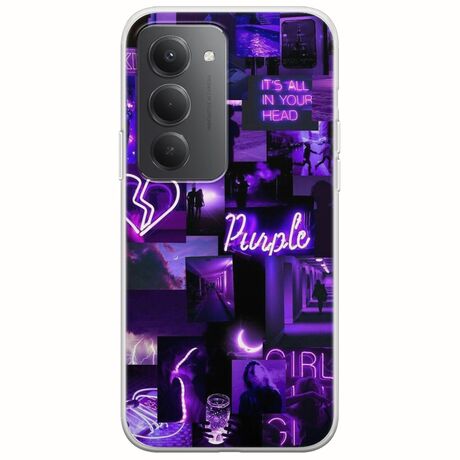 Aesthetic Purple Xiaomi Redmi 15 5G Flexible TPU (Διάφανη Σιλικόνη)