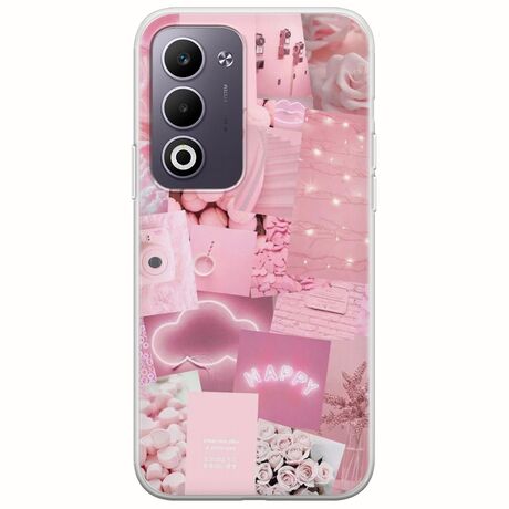 Aesthetic Pink Oppo A5 4G/5G Flexible TPU (Διάφανη Σιλικόνη)