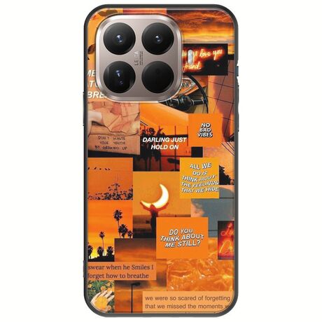 Aesthetic Orange Xiaomi 15T Pro 5G Black TPU (Μαύρη Σιλικόνη)