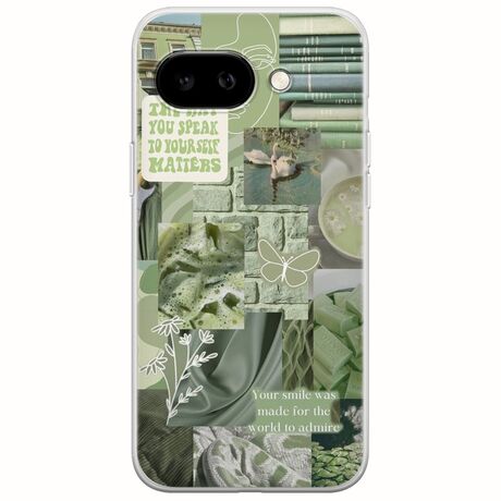 Aesthetic Green Google Pixel 9a 5G Flexible TPU (Διάφανη Σιλικόνη)