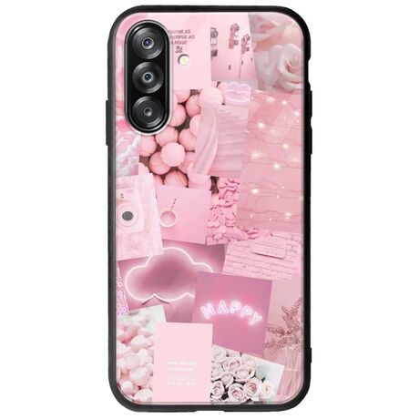 Aesthetic Pink Samsung Galaxy A26 5G  Groove TPU (Tempered Glass και TPU)