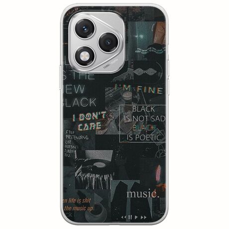 Aesthetic Black Honor 400 Lite 5G Flexible TPU (Διάφανη Σιλικόνη)