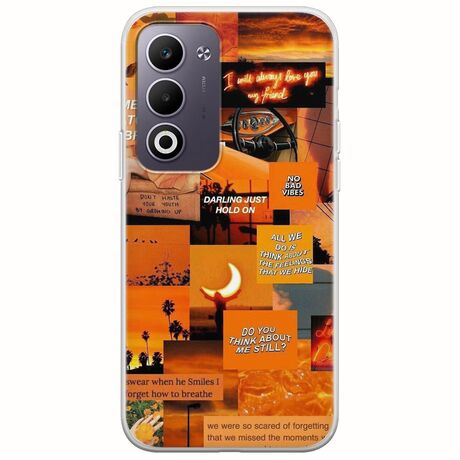Aesthetic Orange Oppo A5 4G/5G Flexible TPU (Διάφανη Σιλικόνη)
