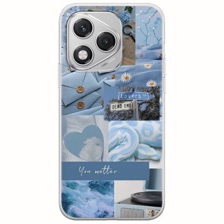 Aesthetic Blue Honor 400 Lite 5G Flexible TPU (Διάφανη Σιλικόνη)