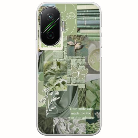 Aesthetic Green Xiaomi Poco F7 5G Flexible TPU (Διάφανη Σιλικόνη)