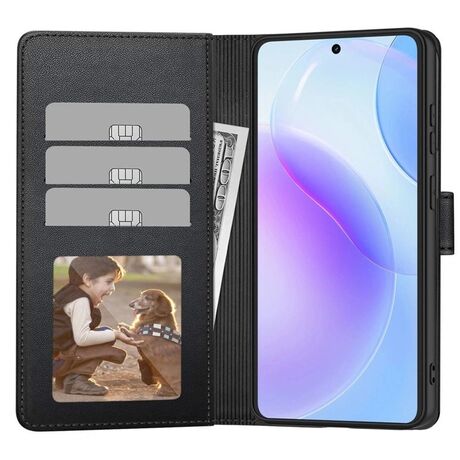 Samsung A57 Wallet θήκη με κάρτες σε χρώμα Black