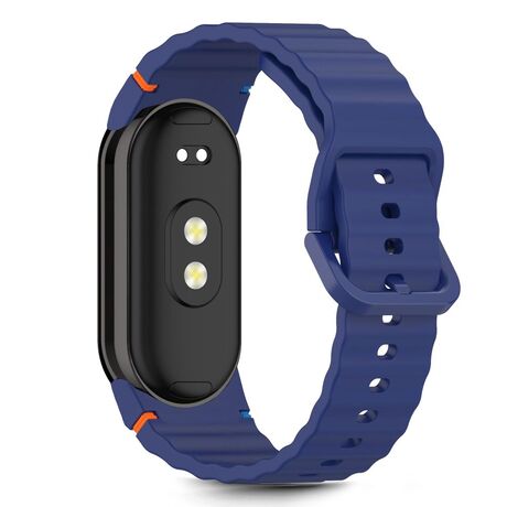 silicone strap xiaomi smart band 8 9 10 μπλε storm blue