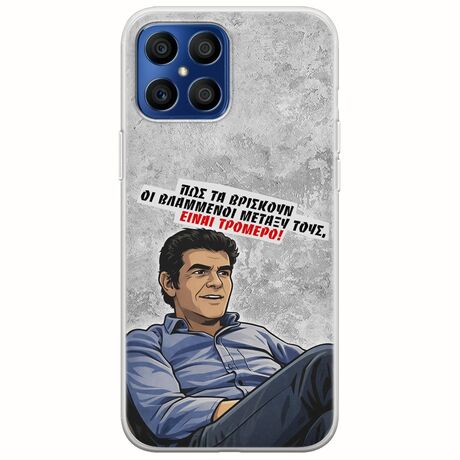 Θήκη Epic Quotes - Βλαμμένοι Honor X8 Flexible TPU (Διάφανη Σιλικόνη)