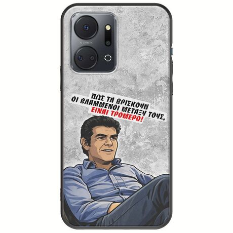 Θήκη Epic Quotes - Βλαμμένοι Honor X7a Black TPU (Μαύρη Σιλικόνη)