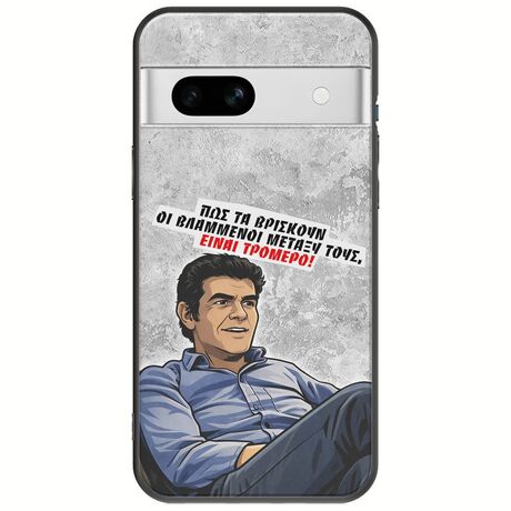 Θήκη Epic Quotes - Βλαμμένοι Google Pixel 7a 5G Black TPU (Μαύρη Σιλικόνη)