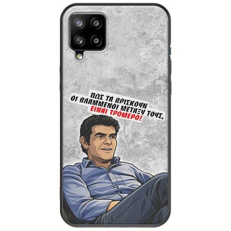 Θήκη Epic Quotes - Βλαμμένοι Samsung Galaxy A22 4G Black TPU (Μαύρη Σιλικόνη)