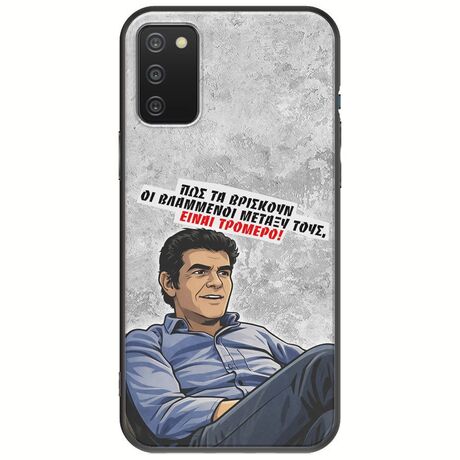 Θήκη Epic Quotes - Βλαμμένοι Samsung Galaxy A03s Black TPU (Μαύρη Σιλικόνη)