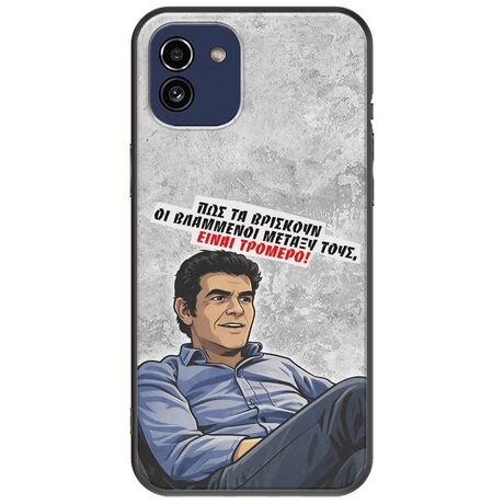 Θήκη Epic Quotes - Βλαμμένοι Samsung Galaxy A03 Black TPU (Μαύρη Σιλικόνη)