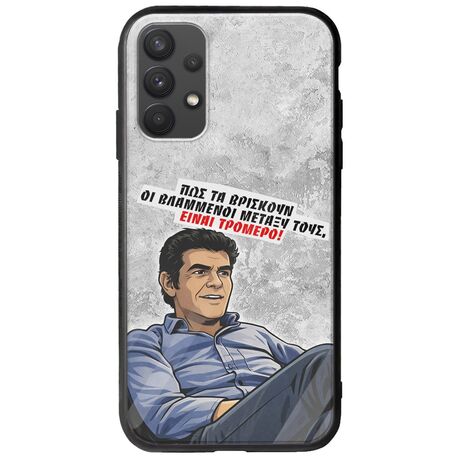 Θήκη Epic Quotes - Βλαμμένοι Samsung Galaxy A32 4G Groove TPU (Tempered Glass και TPU)