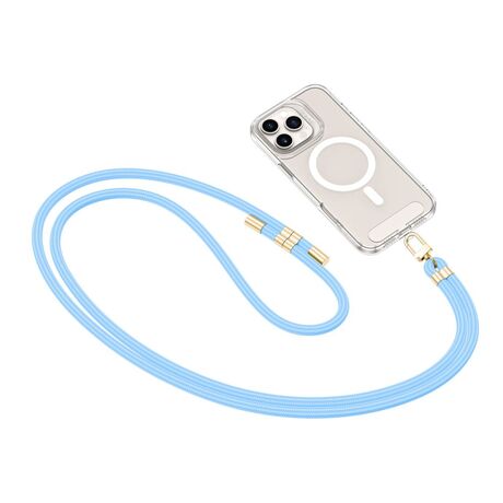 κορδόνι κινητού Tech-Protect C7S Baby Blue Gold crossbody strap