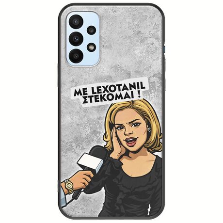 Θήκη Epic Quotes - Με Lexotanil Στέκομαι! Samsung Galaxy A23 5G Black TPU (Μαύρη Σιλικόνη)