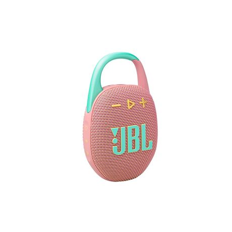 JBL Clip 5 φορητό ηχείο Bluetooth με JBL Pro Sound σε ροζ χρώμα