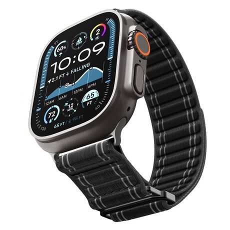 Apple Watch λουράκι Spigen WBF0 Black premium strap