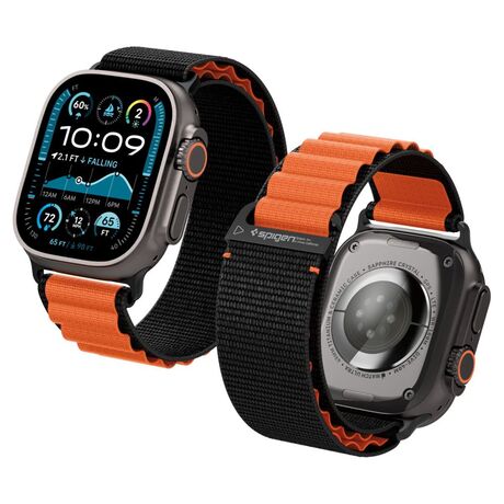 Λουράκι Apple Watch Spigen WBF1 ανθεκτικό Black Orange