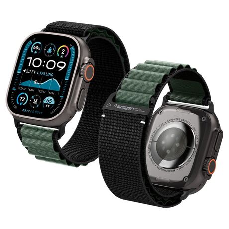 Λουράκι Apple Watch Spigen WBF1 ανθεκτικό Black Green