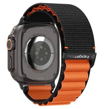 Apple Watch λουράκι Spigen WBF1 Black Orange sport band