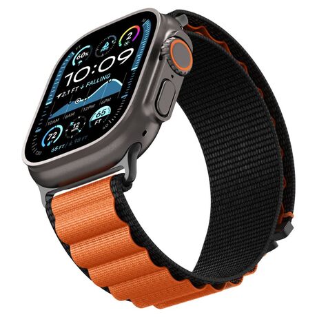 Spigen WBF1 Black Orange λουράκι για Apple Watch 42 44 45 46 49mm