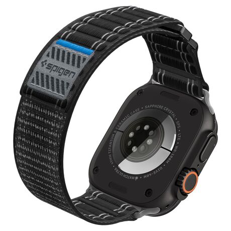 Spigen Apple Watch strap Black συμβατό με Ultra 2 και Series 9