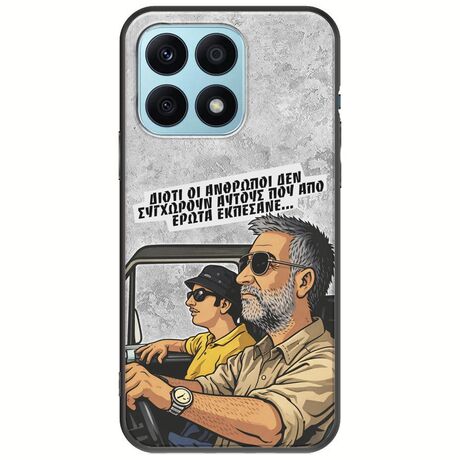 Θήκη Epic Quotes - Από Έρωτα Εκπέσανε Honor X8a Black TPU (Μαύρη Σιλικόνη)