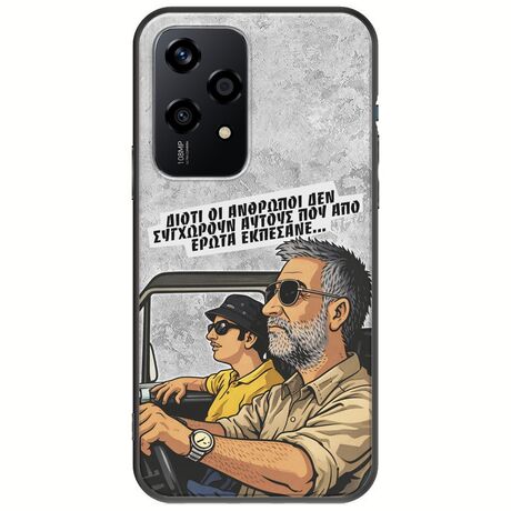 Θήκη Epic Quotes - Από Έρωτα Εκπέσανε Honor 200 Lite 5G Black TPU (Μαύρη Σιλικόνη)