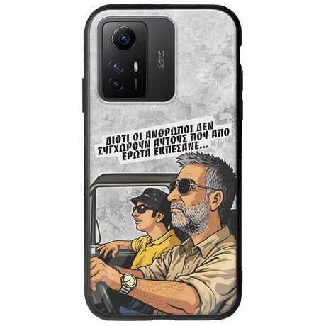 Θήκη Epic Quotes - Από Έρωτα Εκπέσανε Xiaomi Redmi Note 12S Groove TPU (Tempered Glass και TPU)