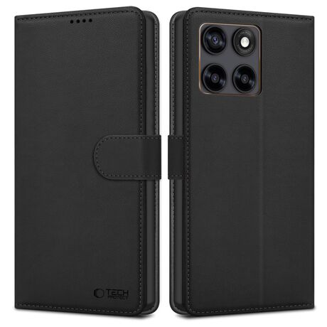 Tech Protect Wallet θήκη Motorola Edge 70 Fusion 5G μαύρη εμπρόσθια όψη