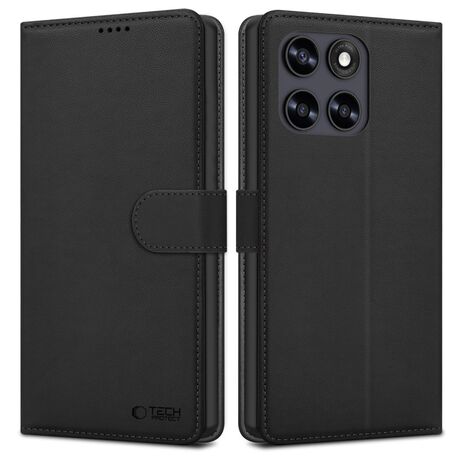 Θήκη Tech-Protect Wallet Black για Motorola Moto G67 Moto G77 5G