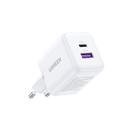 UGREEN X516 30W GaN Fast Charger USB-C USB-A White
