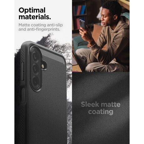 ματ μαύρη θήκη rugged armor spigen samsung a27