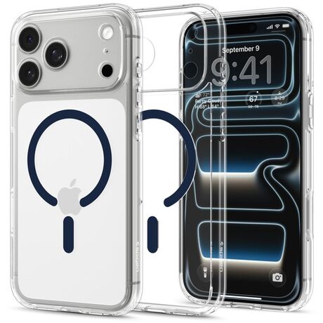 Spigen Ultra Hybrid Mag MagSafe Clear Deep Blue για iPhone 17 Pro Max