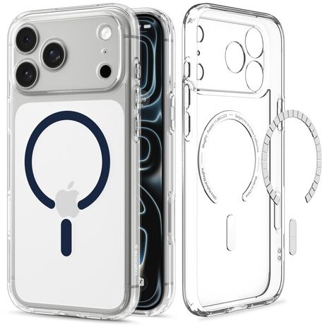Spigen Ultra Hybrid Mag θήκη iPhone 18 Pro Max Clear Deep Blue