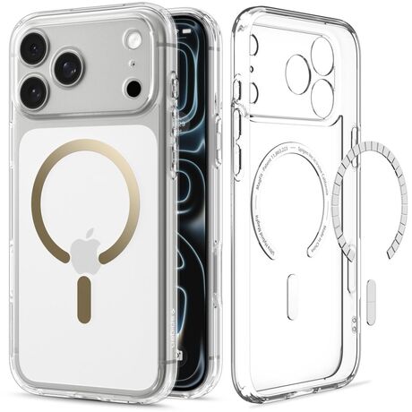 Spigen Ultra Hybrid Mag θήκη iPhone 18 Pro Max Clear Gold