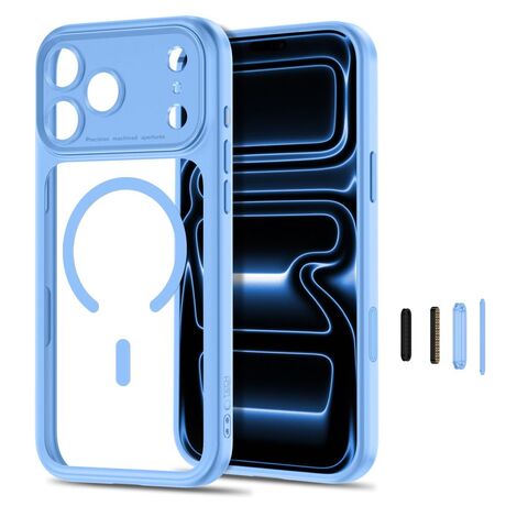Tech Protect Magpeak Magsafe CC Deep Blue Clear για iPhone 18 Pro Max