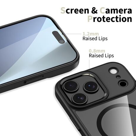 Tech Protect Magmat Clear  Black MagSafe Case iPhone 18