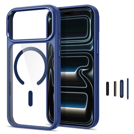 Μπλε διάφανη θήκη MagSafe Tech Protect για iPhone 17 Pro και iPhone 18 Pro